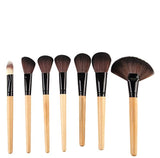 24 Pcs Bamboo Brush Set- Powder Highlighter Contour Foundation